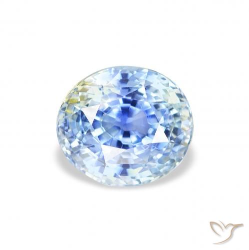 9,17 ctw natürlicher Pastellblau Saphir, Oval, VS