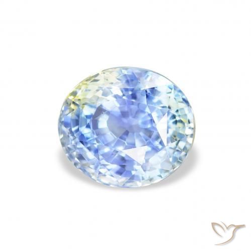 9,17 ctw natürlicher Pastellblau Saphir, Oval, VS