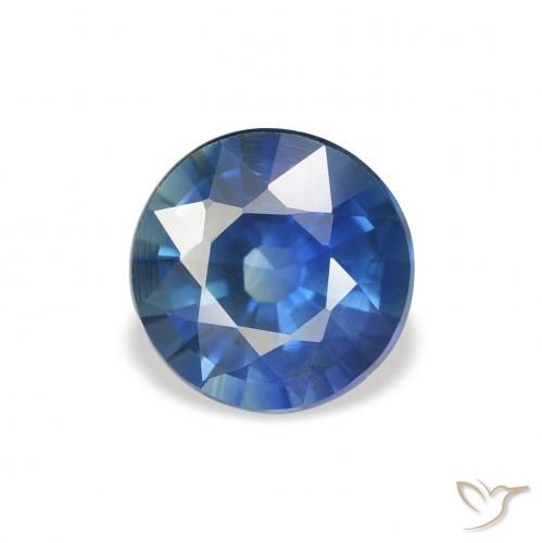 1.57ct Natürlicher dunkelblau Saphir, Runden, VVS-VS
