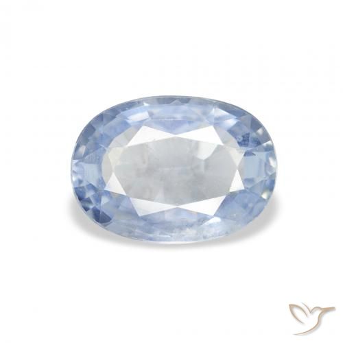 2.00ct Natürlicher hellblau Saphir, Oval, VS