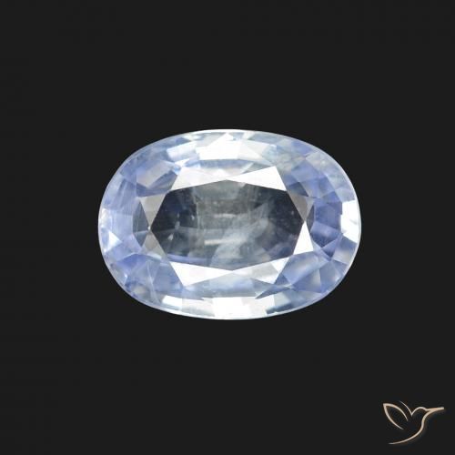 1.80ct Natürlicher Bläulich-weiß Saphir, Oval, VS