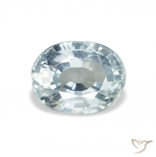 2.59ct Natürlicher Bläulich-weiß Saphir, Oval, VS