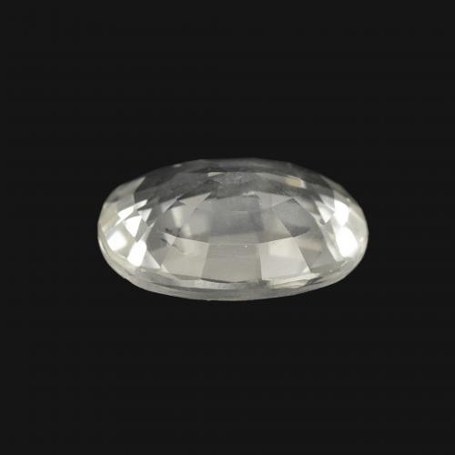 9,17 ctw natürlicher Weiß Saphir, Oval, VS