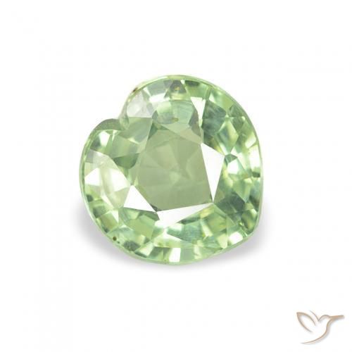 0.64ct Natürlicher Waldgrün Saphir, Herz, VS