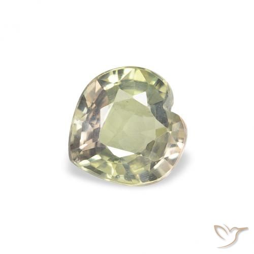 0.63ct Natürlicher Mehrfarbig Saphir, Herz, VS