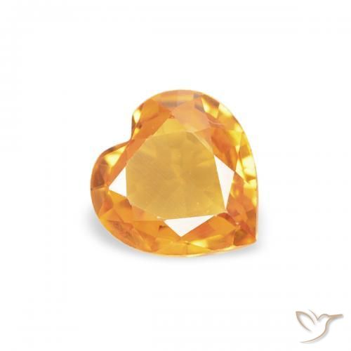 9,17 ctw natürlicher Orange-Gold Saphir, Herz, VS