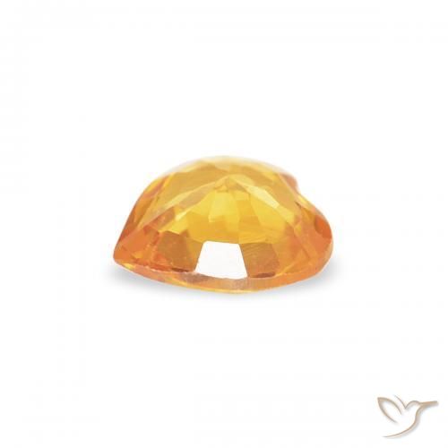 9,17 ctw natürlicher Orange-Gold Saphir, Herz, VS