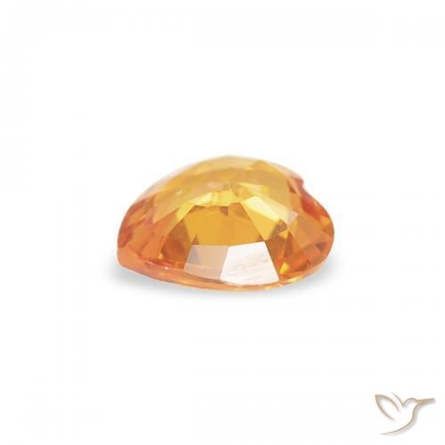 9,17 ctw natürlicher Orange-Gold Saphir, Herz, VS