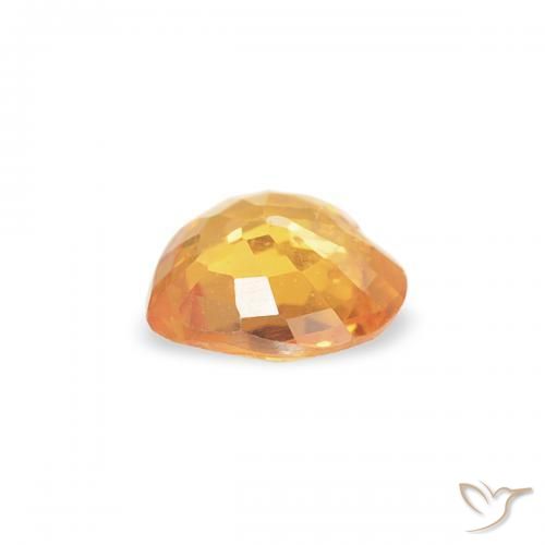 9,17 ctw natürlicher Orange-Gold Saphir, Herz, VS