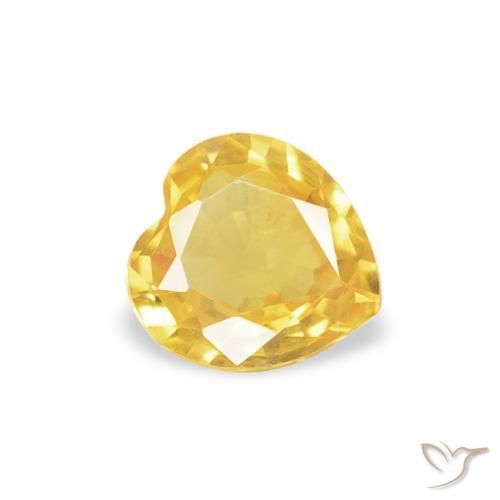 9,17 ctw natürlicher Mittelgold Saphir, Herz, VS