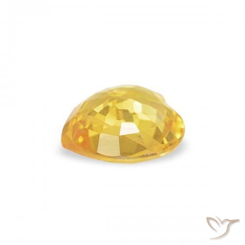 9,17 ctw natürlicher Mittelgold Saphir, Herz, VS