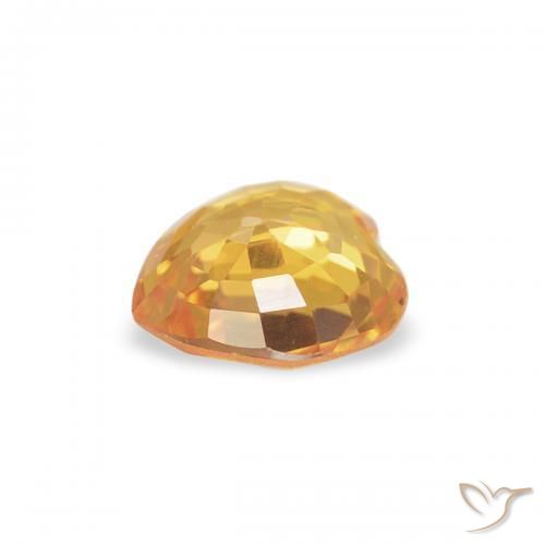 9,17 ctw natürlicher Mittelorange Saphir, Herz, VS