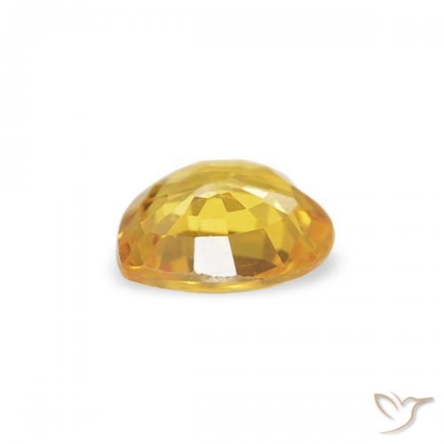9,17 ctw natürlicher gold-orange Saphir, Herz, VS