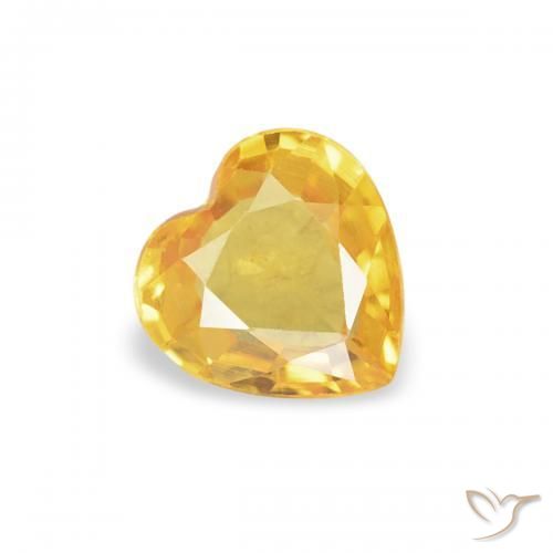 9,17 ctw natürlicher Golden Saphir, Herz, VS