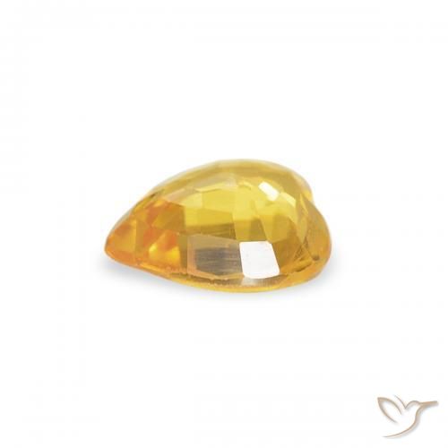 9,17 ctw natürlicher Golden Saphir, Herz, VS