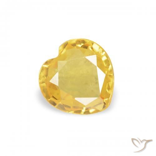 9,17 ctw natürlicher Golden Saphir, Herz, VS