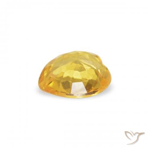 9,17 ctw natürlicher Golden Saphir, Herz, VS