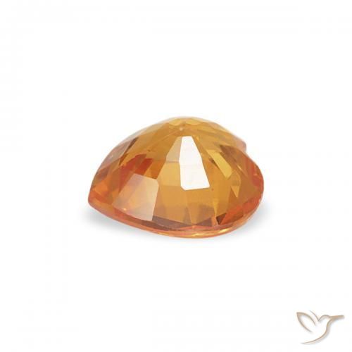 9,17 ctw natürlicher Orange-Gold Saphir, Herz, VS