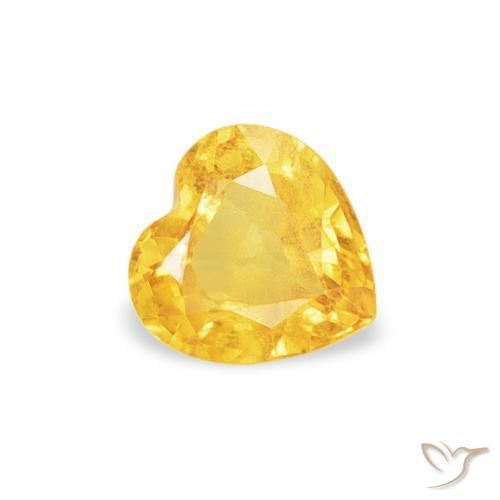 9,17 ctw natürlicher Top-Gold Saphir, Herz, VS
