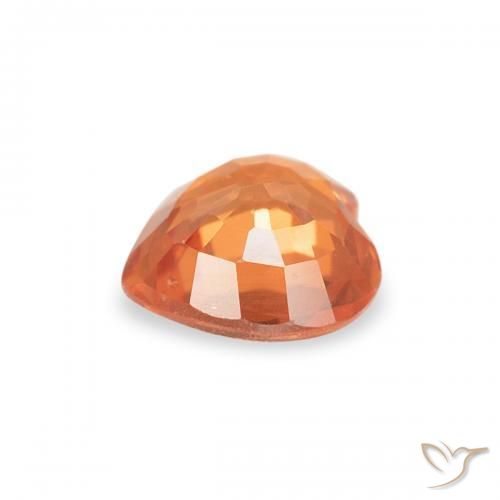 9,17 ctw natürlicher Feuerorange Saphir, Herz, VVS-VS
