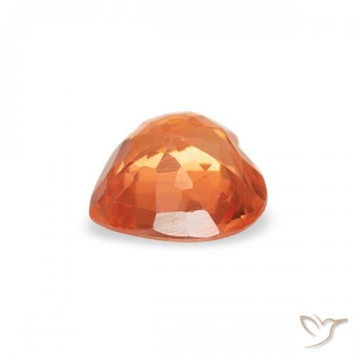 9,17 ctw natürlicher rötlich-orange Saphir, Herz, VVS-VS
