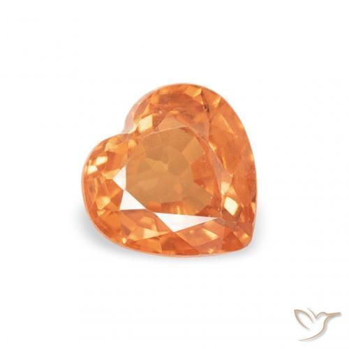 9,17 ctw natürlicher hellorange Saphir, Herz, VS