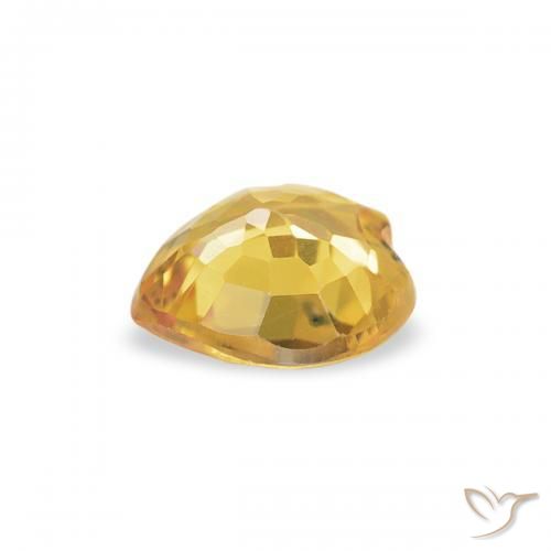 9,17 ctw natürlicher Orange-Gold Saphir, Herz, VVS-VS