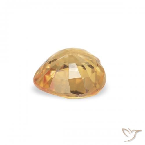 9,17 ctw natürlicher Hellorange-Gold Saphir, Herz, VVS-VS