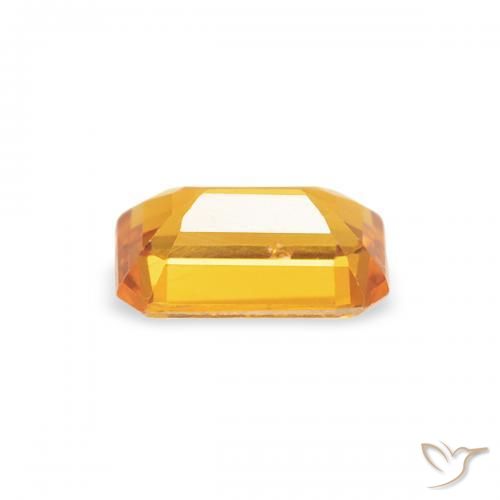 9,17 ctw natürlicher Orange-Gold Saphir, Oktagonschliff, VS