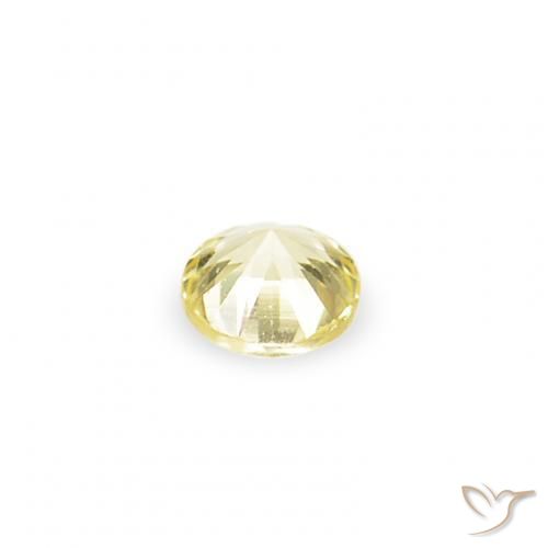1.52 ct natürliche hellgelb Saphir-Edelsteine, Runden, VVS-VS
