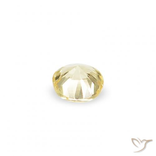 1.54 ct natürliche hellgelb Saphir-Edelsteine, Runden, VVS-VS