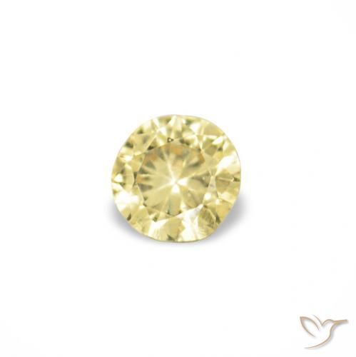 1.54 ct natürliche Helles Gold-Gelb Saphir-Edelsteine, Runden, VVS-VS