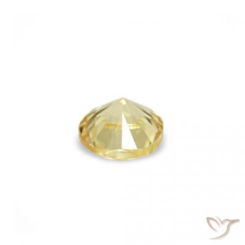 1.54 ct natürliche Helles Gold-Gelb Saphir-Edelsteine, Runden, VVS-VS