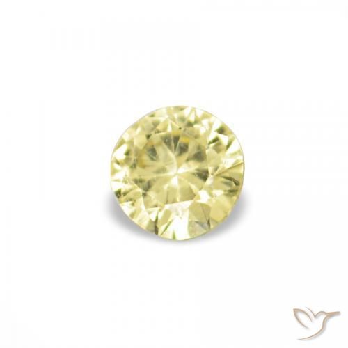 1.52ctw hellgelb Saphir, Runden, VVS-VS