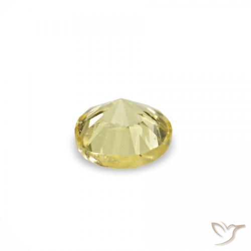 1.52 ct natürliche hellgelb Saphir-Edelsteine, Runden, VVS-VS