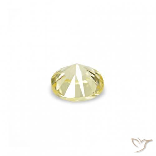 1.53 ct natürliche hellgelb Saphir-Edelsteine, Runden, VVS-VS
