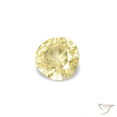 1.52 ct natürliche hellgelb Saphir-Edelsteine, Runden, VS