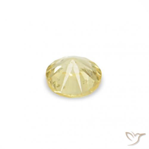 1.52 ct natürliche hellgelb Saphir-Edelsteine, Runden, VS