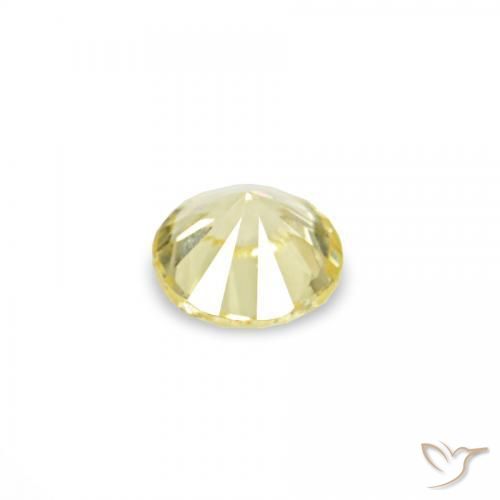 1.54 ct natürliche hellgelb Saphir-Edelsteine, Runden, VVS-VS
