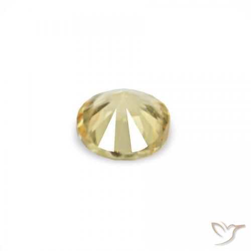 1.54 ct natürliche hellgelb Saphir-Edelsteine, Runden, VVS-VS