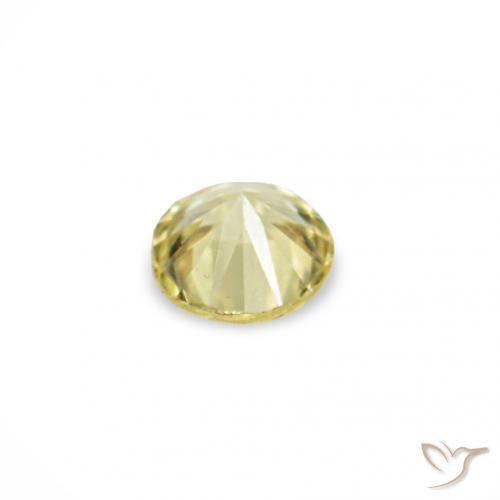 1.53 ct natürliche hellgelb Saphir-Edelsteine, Runden, VVS-VS