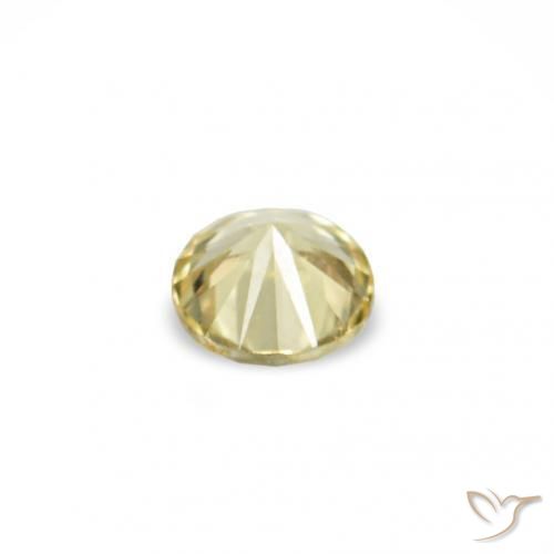 1.52 ct natürliche hellgelb Saphir-Edelsteine, Runden, VVS-VS