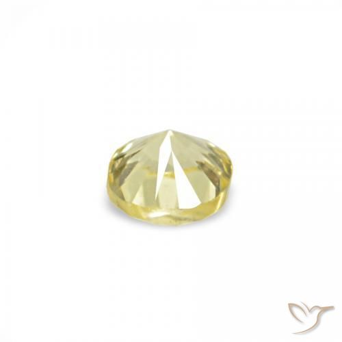 1.55 ct natürliche hellgelb Saphir-Edelsteine, Runden, VVS-VS