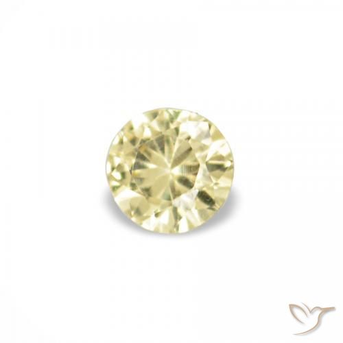 1.53 ct natürliche Helles Laguna-Gelb Saphir-Edelsteine, Runden, VVS-VS