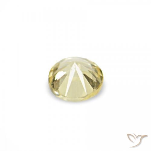 1.53 ct natürliche Helles Laguna-Gelb Saphir-Edelsteine, Runden, VVS-VS