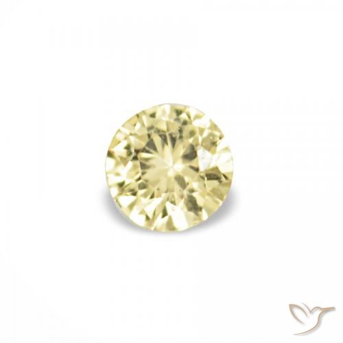 1.55 ct natürliche Helles Laguna-Gelb Saphir-Edelsteine, Runden, VVS-VS