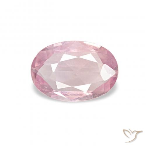 0.40ct Helles Kaugummirosa Saphir Edelsteine, Oval, VVS-VS