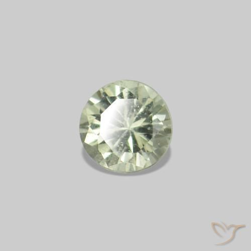 3.15 ct natürliche Warmes Grün Saphir-Edelsteine, Rund Schliff, VS