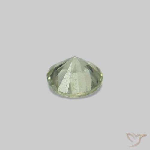 3.15 ct natürliche Warmes Grün Saphir-Edelsteine, Rund Schliff, VS
