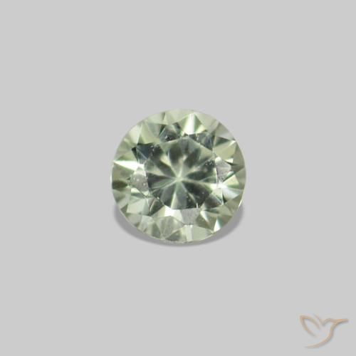 2.27 ct natürliche Sehr helles Grün Saphir-Edelsteine, Rund Schliff, VS